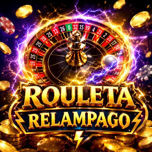 Capa da Lightning Roulette com raios e números iluminados